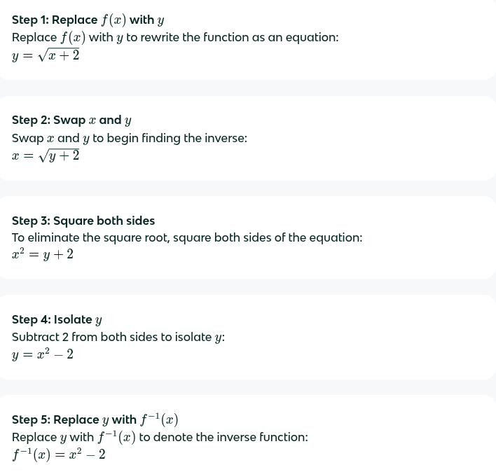 <p>x<sup>2</sup> - 2 = y </p>