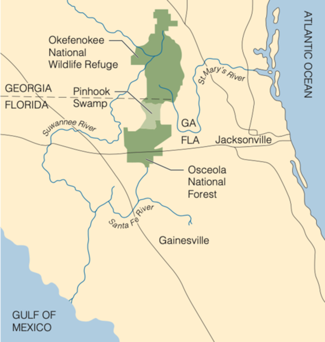 <p>a tract of land about 24,000 ha, links two national nature reserves, creating 250,000 ha of continuous habitat</p>