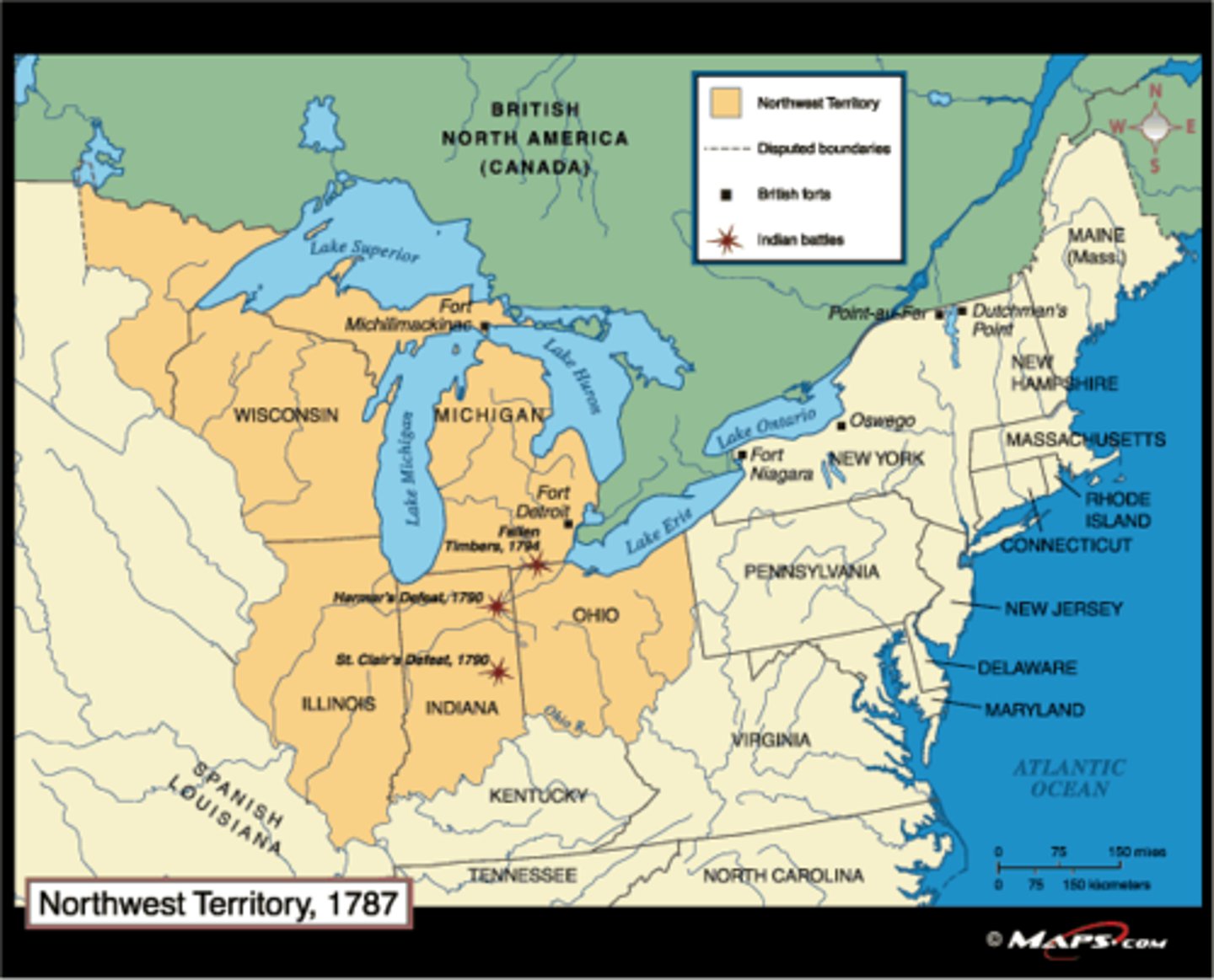 <p>It created the Northwest territory from lands beyond the Appalachian Mountains, between Canada and the Great Lakes. Rather than the expansion of existing states and their established sovereignty, it establish admission for new states. (date)</p>