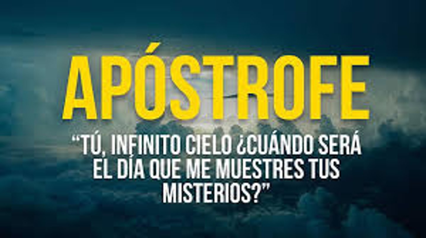 <p>el hablante se dirige a personas presentes oausentes, a seres animados o a objetos inanimados</p>