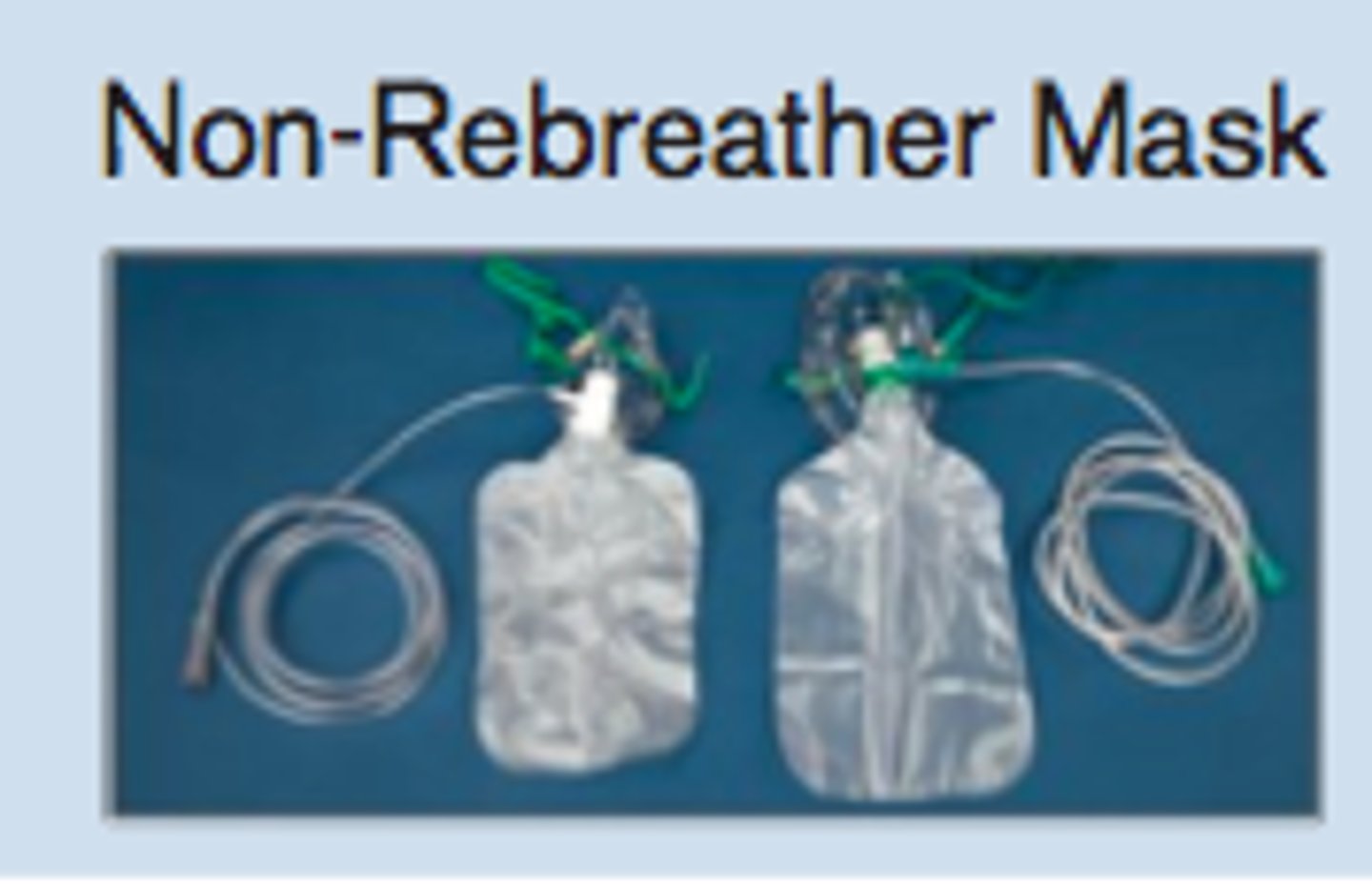 <p>higher FiO2, has O2 reservior</p>