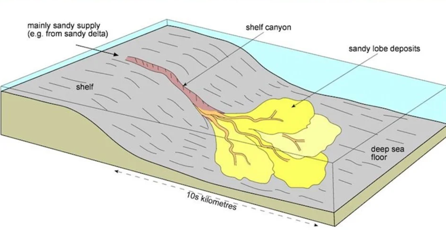 <p>What is this a sketch of? What is the dominant sediment transport mechanism in this setting?</p>