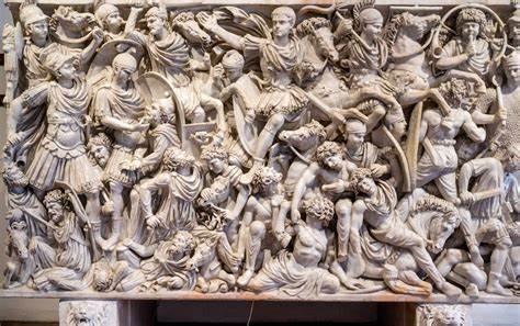 <p><strong>Ludovisi Battle Sarcophagus</strong></p><p>Late Imperial Roman</p><p>Rome</p><p>250 CE</p><p>Marble</p>