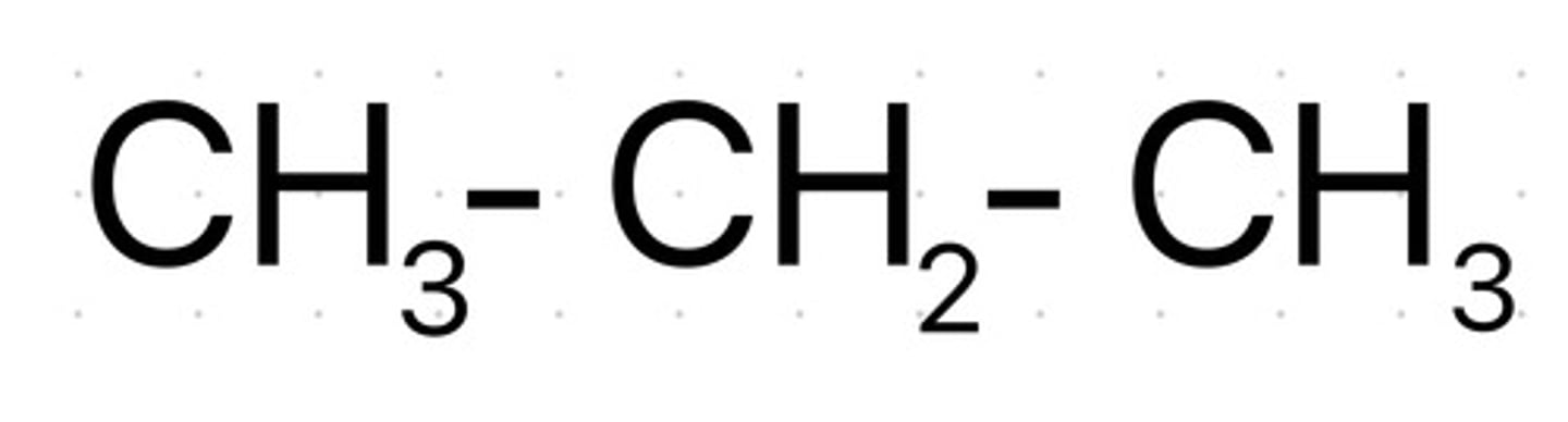 <p>It shows the arrangement of atoms in a molecule without showing every bond</p>