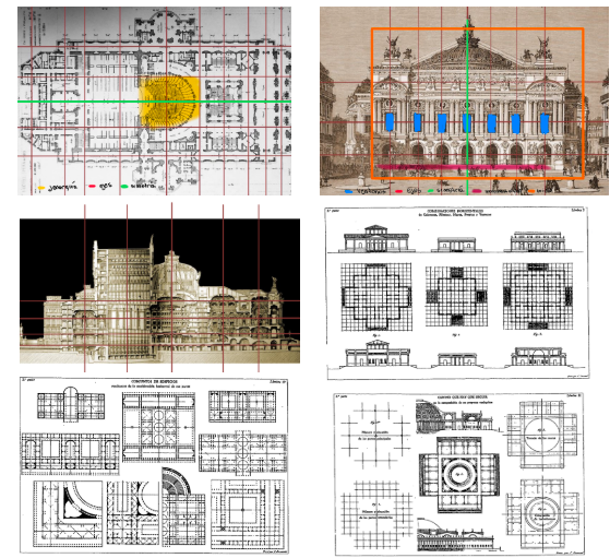 <ul><li><p><span style="background-color: transparent;"><u><span>Los ejes de composición</span></u><span>: existía un eje principal, ejes secundarios y ejes transversales. El eje principal regía siempre la composición determinante de la obra. Dichos ejes creaban una malla donde se ubicaban los distintos elementos de composición. Los ejes debían atravesar siempre el centro de los espacios. Por lo tanto, las aberturas generalmente eran impares, ya que esta característica permitía recorrer los ejes compositivos.</span></span></p></li><li><p><span style="background-color: transparent;"><u><span>La jerarquía</span></u><span>: Hay sitios fundamentales y sitios complementarios. La jerarquía cuidaba que los elementos de composición más destacados se ubicaran en los ejes principales y que, además, se destacaran volumétricamente.</span></span></p></li><li><p><span style="background-color: transparent;"><u><span>La monumentalidad</span></u><span>: disonancia respecto de las escalas apropiadas para el hombre. Los recursos más utilizados eran las escalinatas que “despegaba” los edificios del suelo y los exagerados dimensionamientos de ciertos elementos de arquitectura y de composición, como las puertas o los halls de acceso.</span></span></p></li><li><p><span style="background-color: transparent;"><u><span>Unidad:</span></u><span> tratar el edificio como obra de arte única e irrepetible. Debía denotar una clara lectura de donde comenzaba y dónde terminaba. En altura, primaban tres partes identificadas como basamento, desarrollo y coronamiento y el tamaño de cada una dependía del tipo de edificio. La relación entre estas partes debía cumplir su condición de tectónica. La unidad también debía verificarse en la otra dimensión de las fachadas y por esto, el terreno ideal para una obra académica era aquel que se encontraba totalmente exento en su perímetro. La continuidad urbana propuesta por la cuadrícula no era lo mejor para estos edificios. Algunas alternativas, como los retiros de la línea municipal, muestran esta vocación por identificar la unidad de la obra destacándose del conjunto. </span></span></p></li><li><p><span style="background-color: transparent;"><u><span>Simetría</span></u><span>: permitía tener la certeza de que la composición poseía equilibrio estático. En la fachada, la determinación del eje principal implicaba una simetría hacia ambos lados. En la planta no es tan rigida y podía equilibrarse con diferentes elementos de composición que guardaban relación entre ellos. </span></span></p></li></ul><p></p>