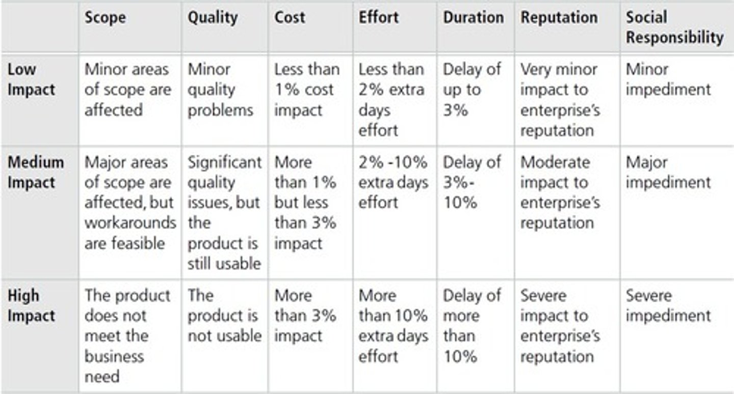 <p>Examining and prioritizing risks for a program, project, or business. Risks are assessed for probability and impact; both quant and qual risk analyses are parts of project management.</p>