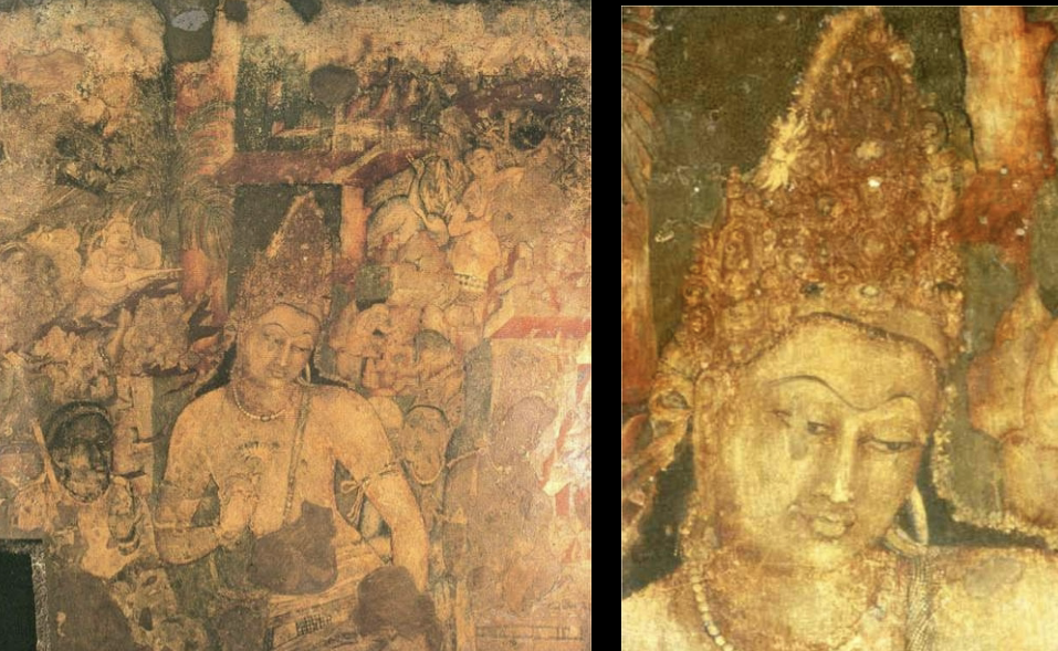 <p><em>Bodhisattva Padmapani Wall Painting</em></p>