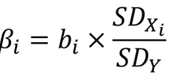 <ul><li><p>allows for comparison of regression coefficients between predictors</p></li><li><p>standardized coefficients show changes in terms of standard deviations</p></li></ul><p></p>