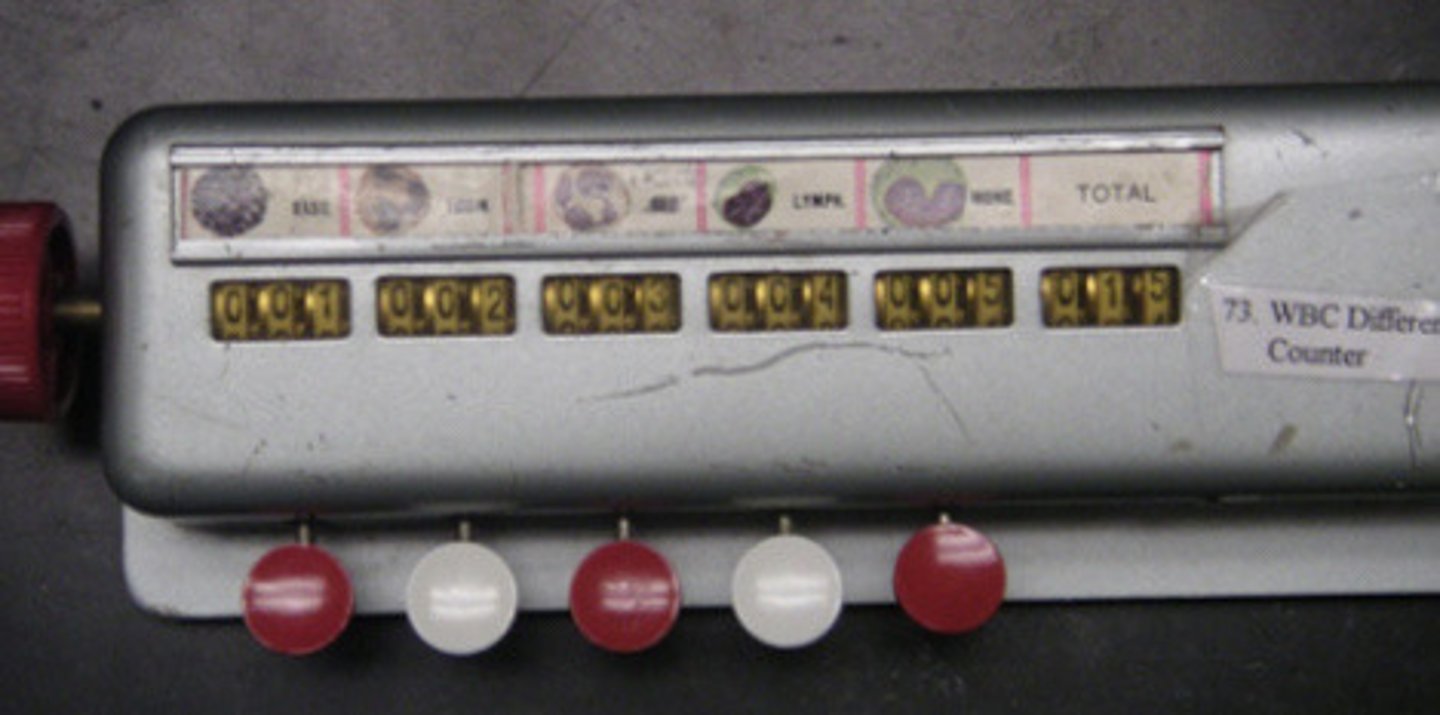 <p>NBC differential lab counter, used to count WBCs.</p>