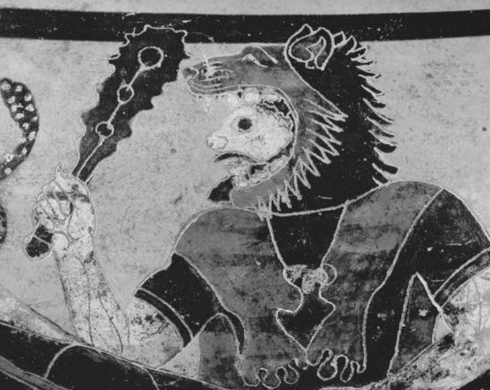 <p>Who wears a lion’s skin and carries a club? (Figure 21.1)</p>