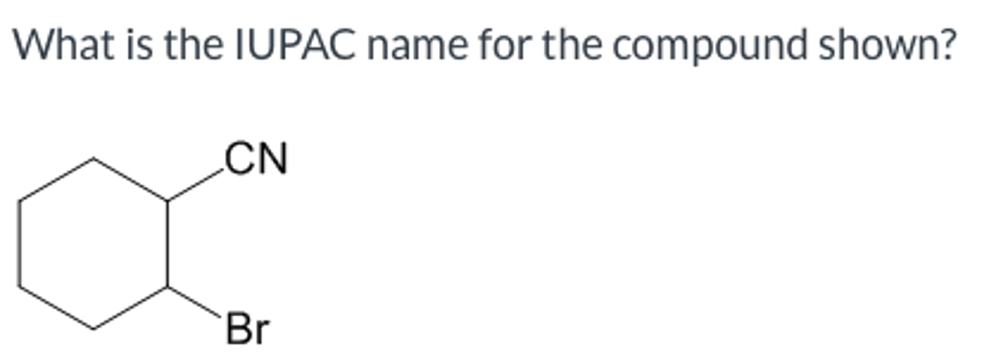 <p>What is the IUPAC name for the compound shown?</p>