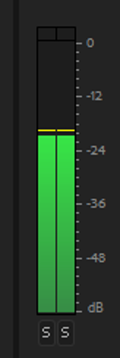 <p>This is used to visually monitor the audio level in your project.</p>