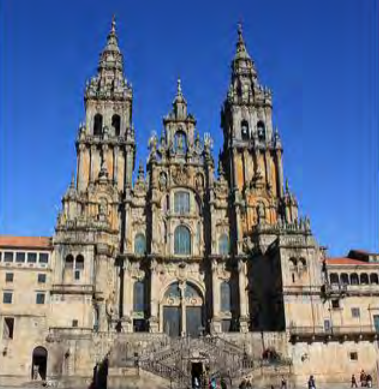 <p>Santiago de Compostela, Santiago de Compostela, Spain, 1075-1115, completed by Bishop Diego Gelmírez, Romanesque</p>