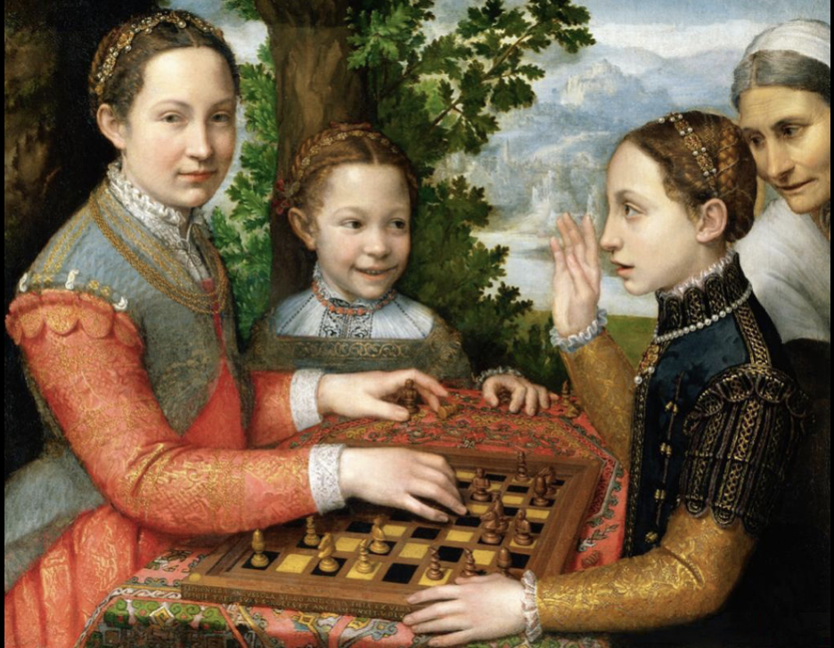The Chess Game (Portrait of the artist’s sisters playing chess)