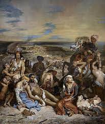 <p>tableau politique et de l’histoire, style romantique </p>