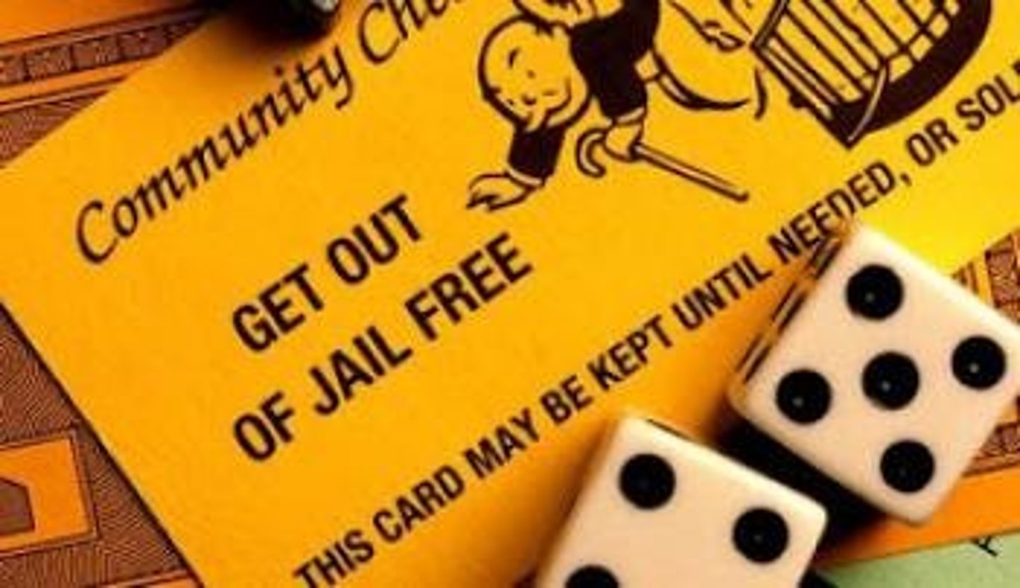 <p>the fact of not getting punished for something</p>