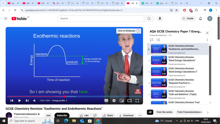 <p> energy transferred to surroundings in exothermic reactions?</p>