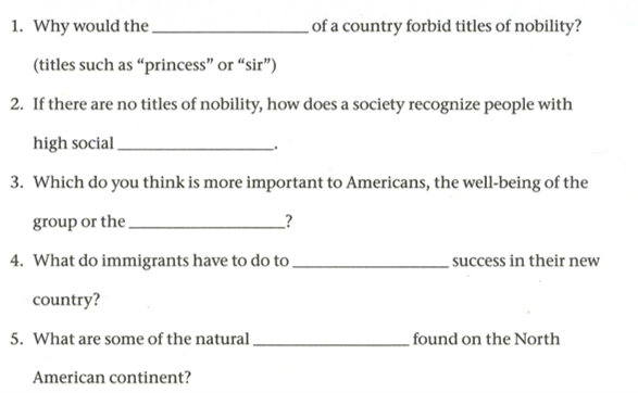 <p><span>What are some of the natural ____________&nbsp; found on the north American continent ?</span></p>