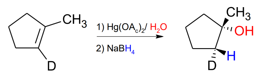 <p>mark, antistereochemistry (see other to check mechanism (too long))</p>