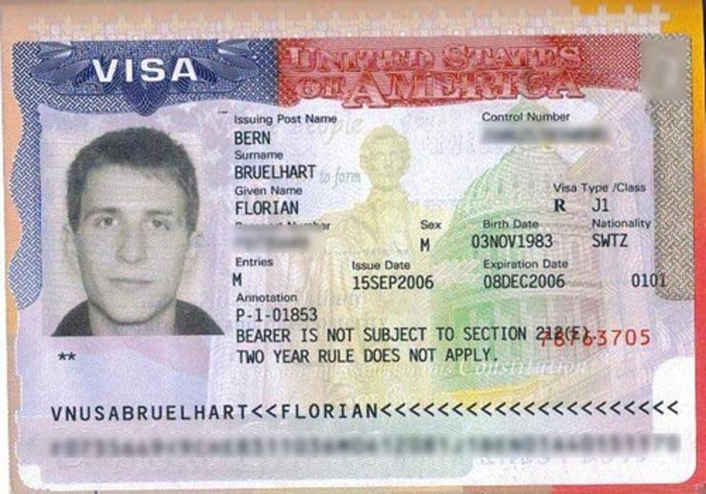 <p>/qiānzhèng/ visa</p>