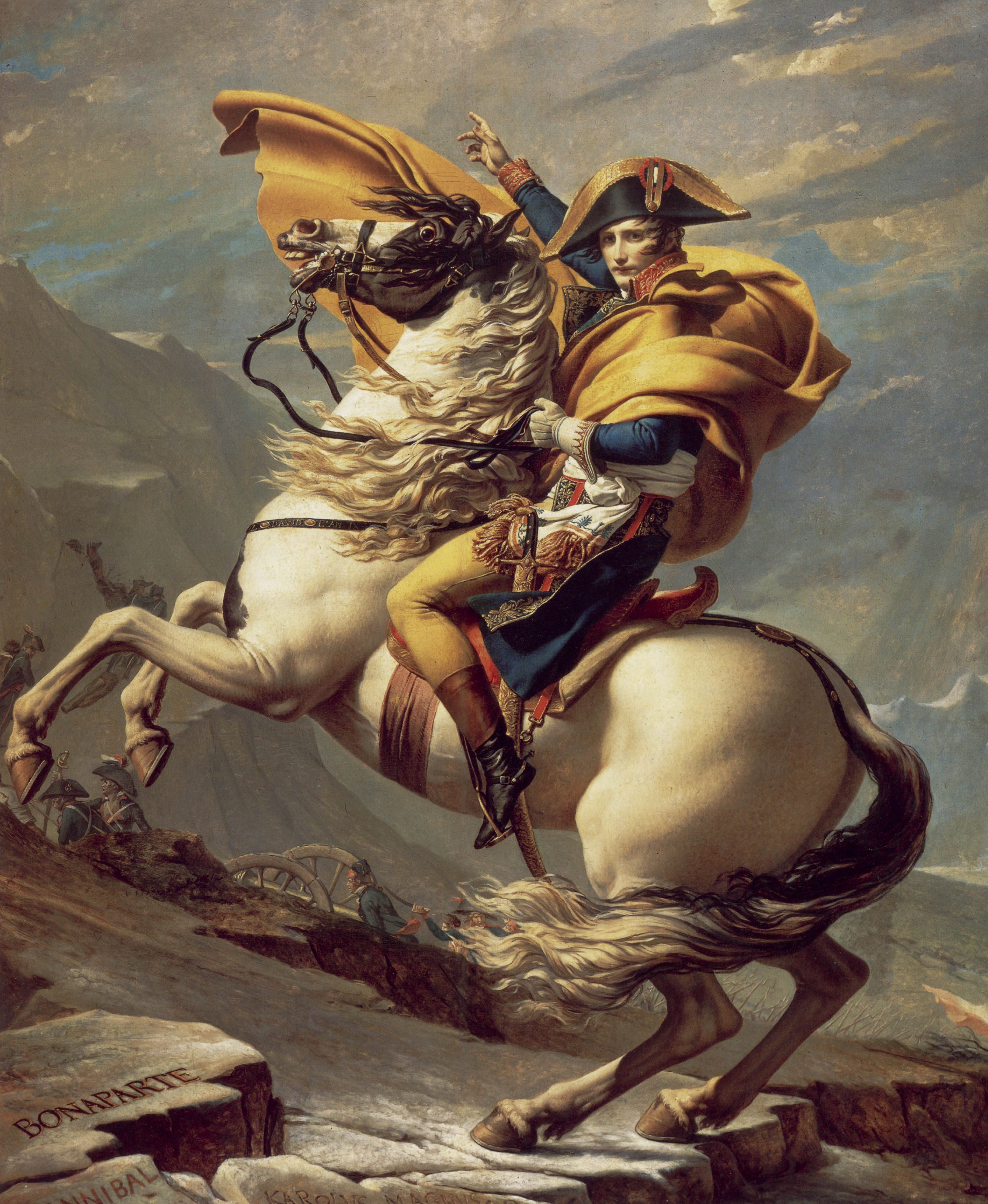 <p>&quot;Napoleon Crossing the St. Bernard Pass&quot; 1800</p>