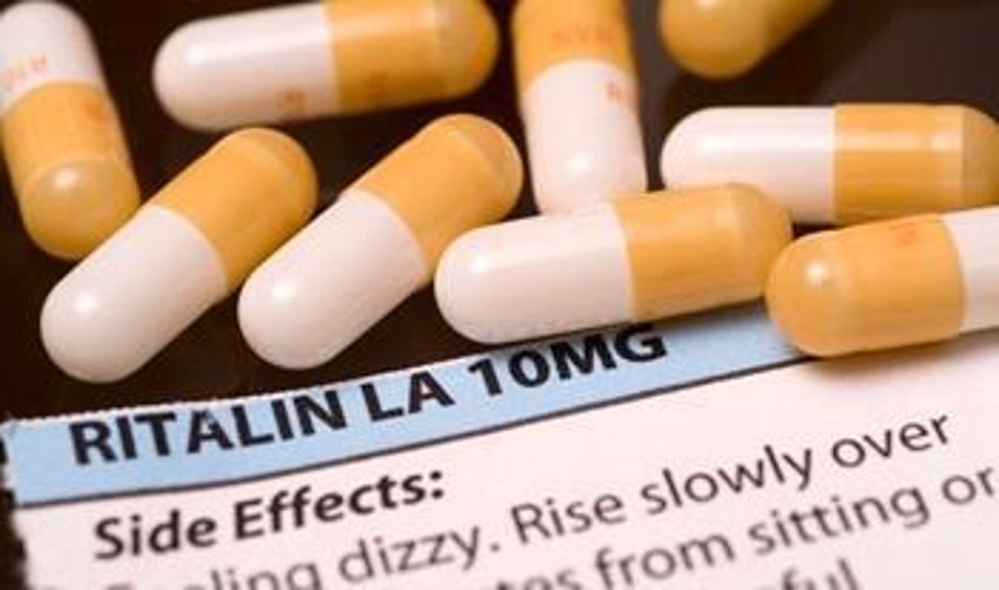 <p>Ritalin; used for ADHD treatment.</p>