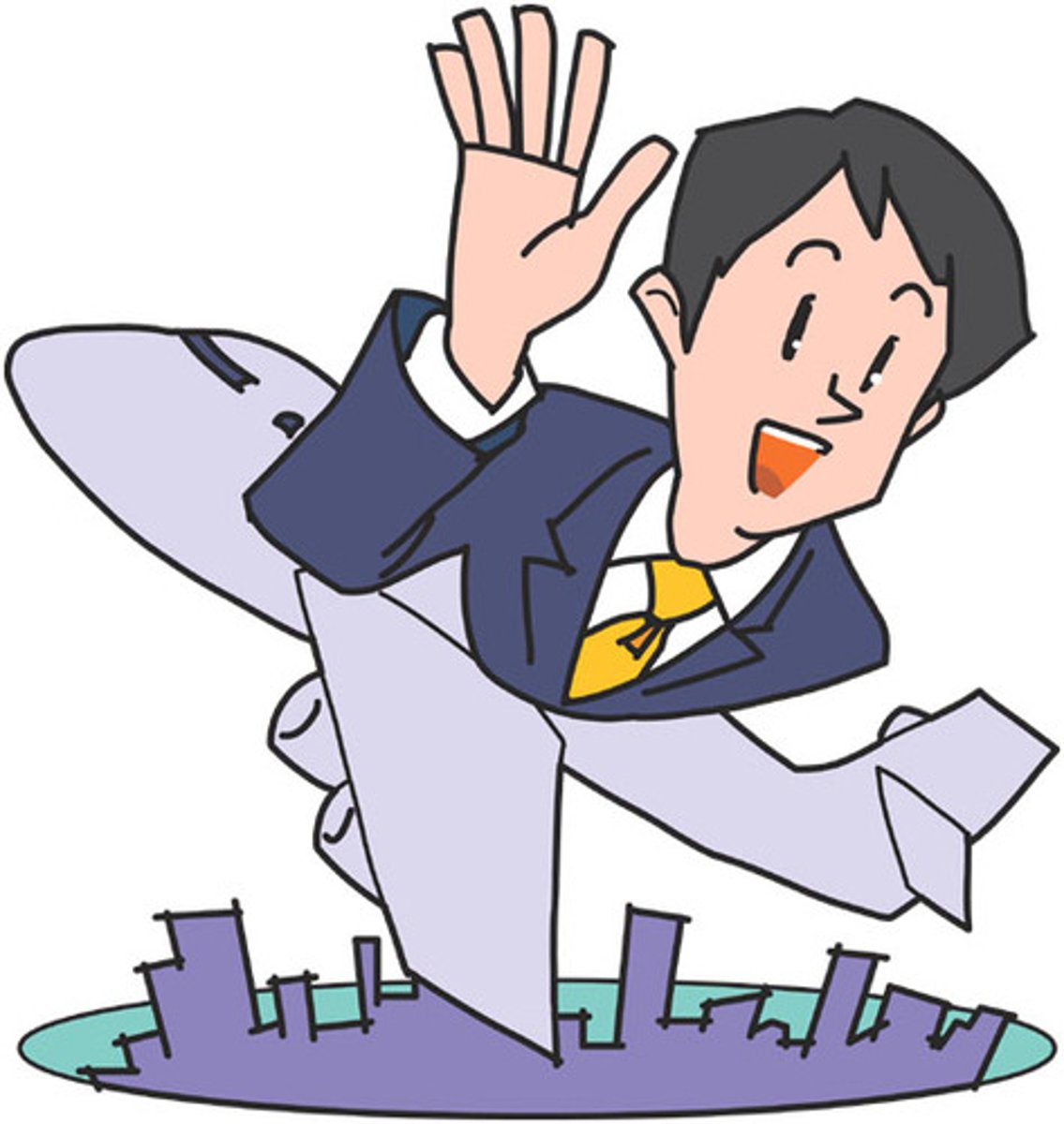 <p>to go on a business trip</p>