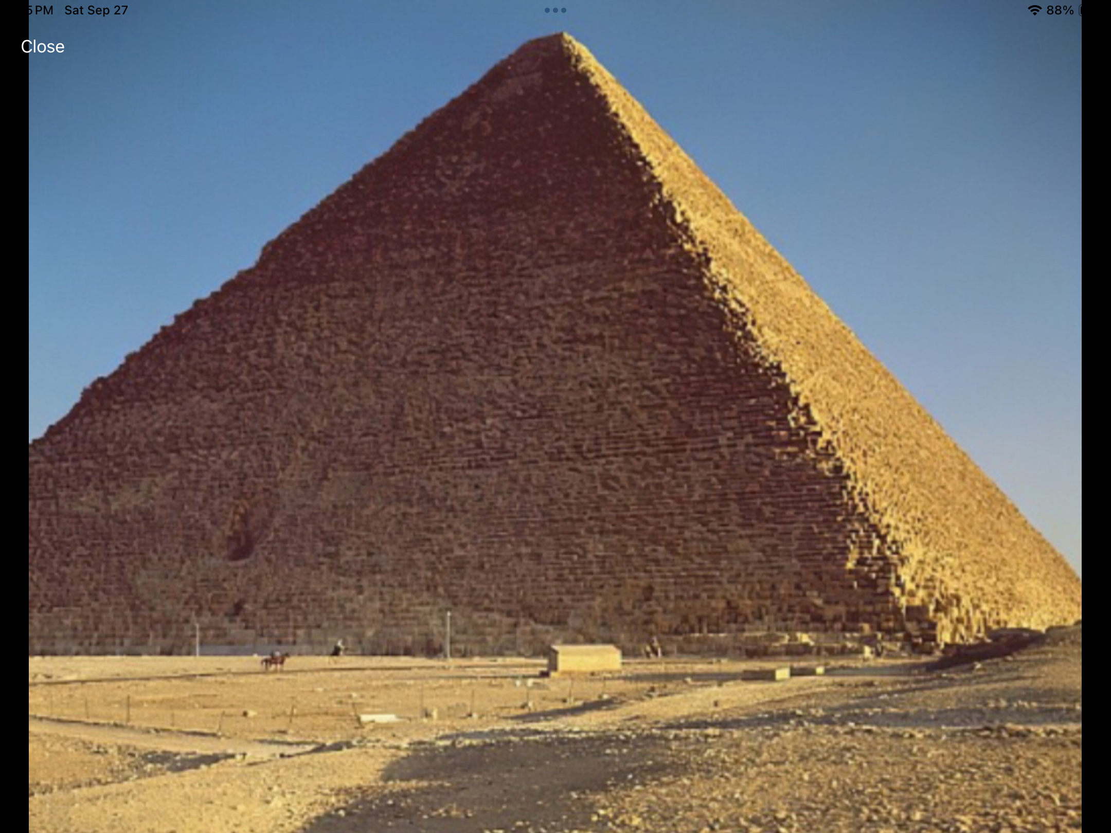 <p>Pyramid of Khufu (Great Pyramid of Giza)</p>