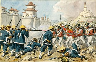 <ul><li><p>1839-1942, 1856-1860</p></li><li><p>extraterritoriality introduced</p><ul><li><p>european law was put in place in sphere of influence</p></li></ul></li><li><p>Chinese king stopped opium import into china</p></li><li><p>everyone was high</p></li><li><p>thought to be a cure-all</p></li><li><p>europe wanted opium trade into china</p></li><li><p>went to war to stop this</p></li><li><p>British won</p></li></ul>