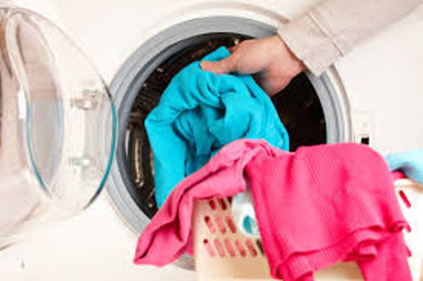 <p>load the washing machine</p>