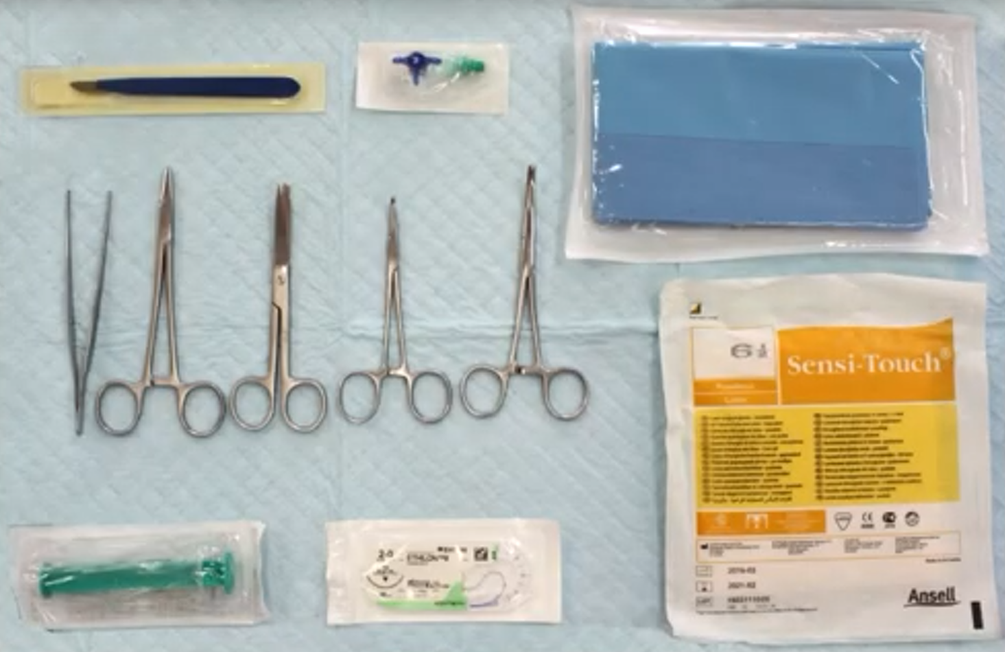 <p>In order to place a chest tube using the seldinger technique, the equipment needed is .. </p>