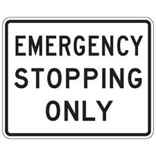 <p>What does Emergency Stopping Only mean?</p>