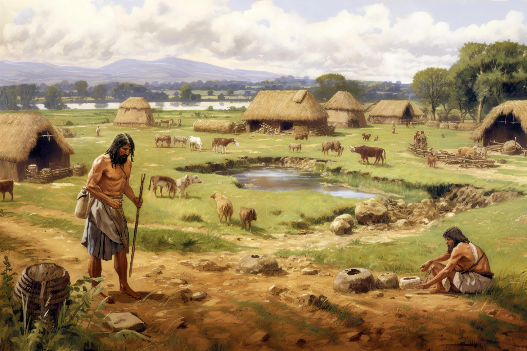 <p>allowed humans to shift from a nomadic lifestyle to settled farming, resulting in the creation of permanent villages</p>