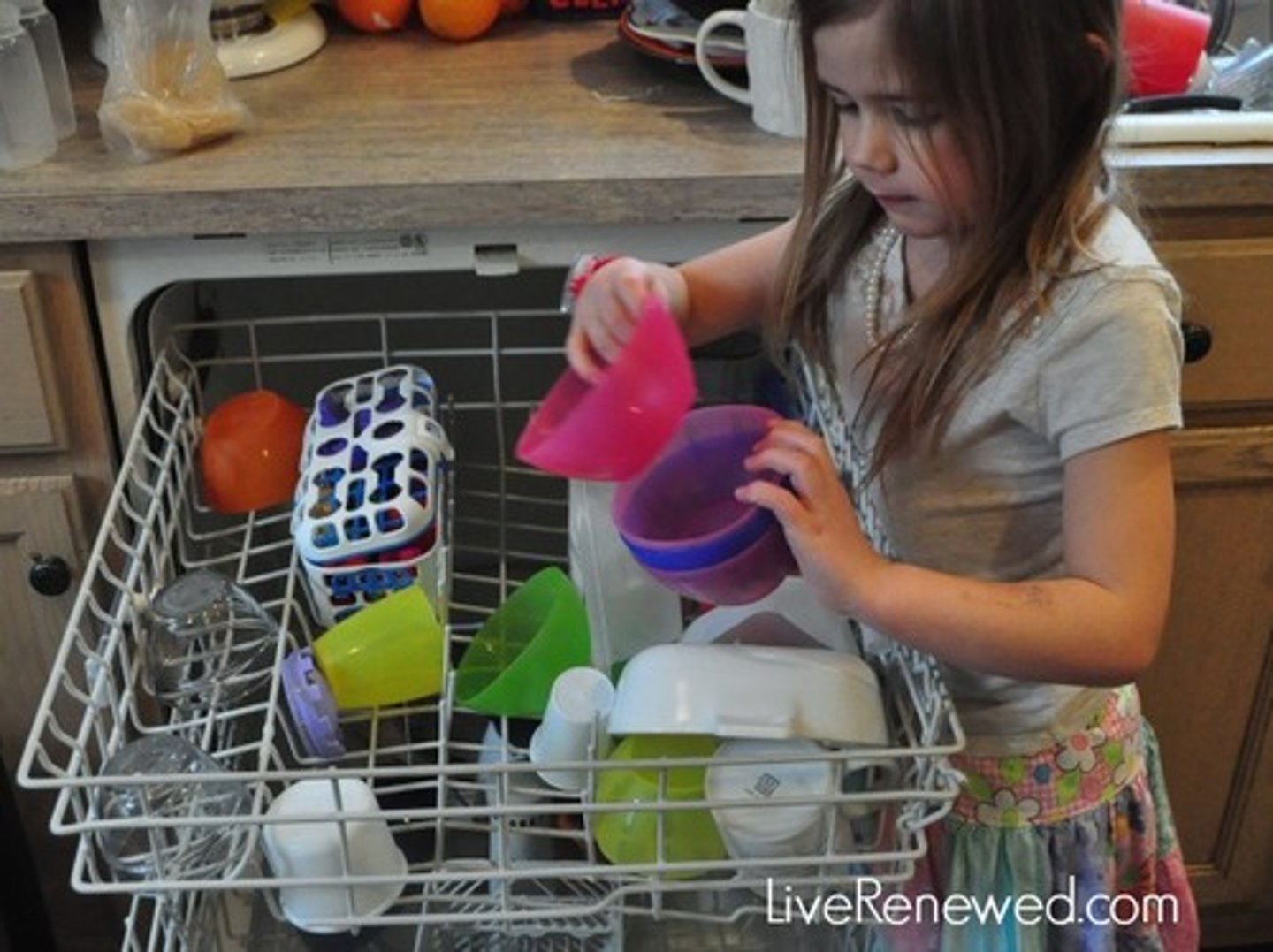 <p>to unload the dishwasher</p>