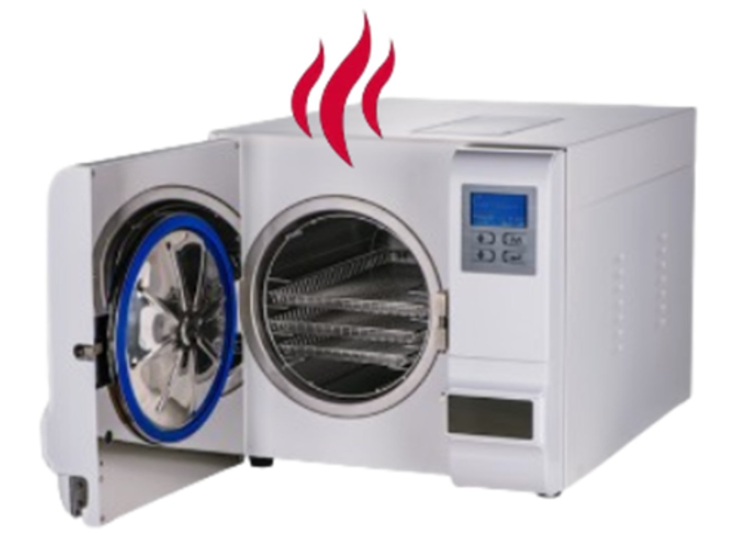 <p>small sterilizers frequently used in clinics &amp; dental offices; water is poured into them &amp; heated electrically to make steam</p>