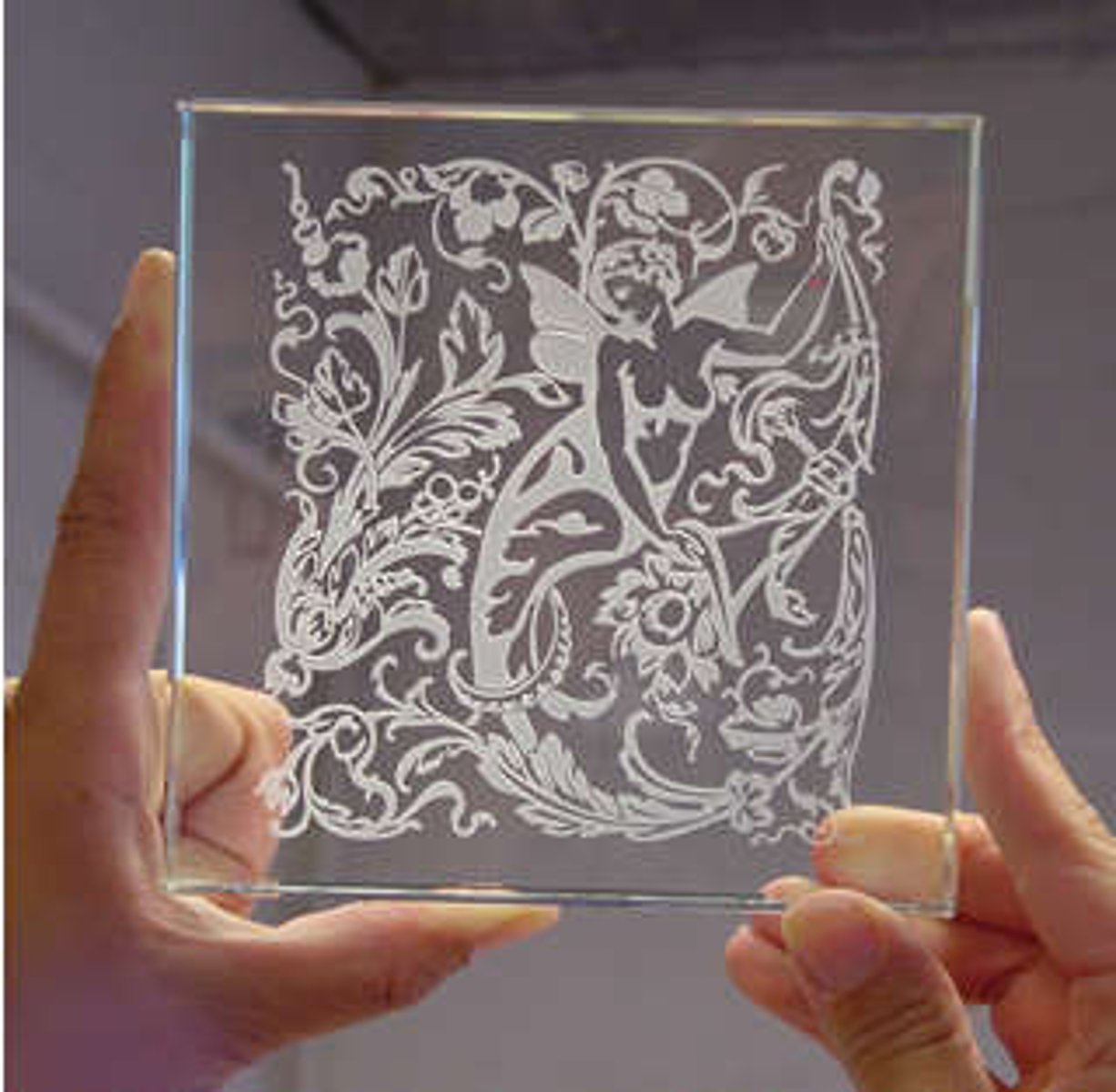 <p>process of cutting into a surface with the use of an acid product</p><p>a picture produced by printing from a metal plate that has been etched with acid</p>