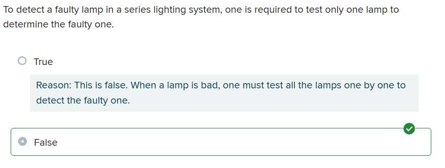 <p>False</p>
