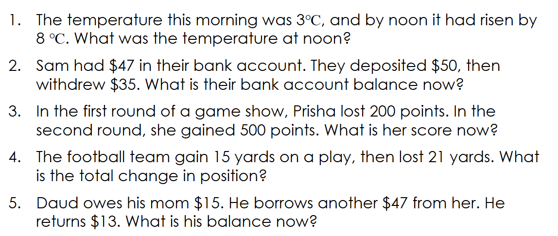 <p>Write out the operations and solve&nbsp;</p>