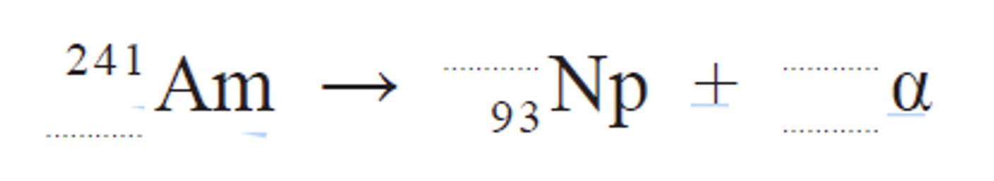 <ol start="35"><li><p>Complete the nuclear equation.</p></li></ol><p></p>
