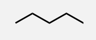 <p>A linear alkane with 5 carbon atoms.</p>