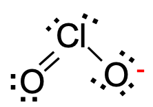 <p>ClO2^ -1</p>