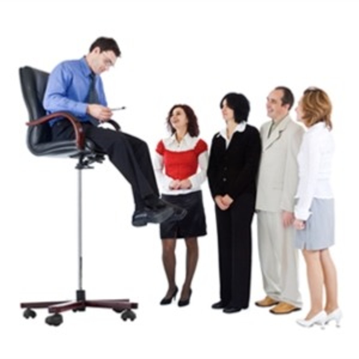 <p>treating in a condescending manner</p>