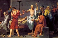 <p>Greek philosopher; socratic method--questioning; sentenced to death for corrupting Athens youth</p>