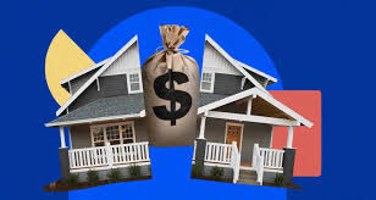 <p>? (to mortgage one's house)</p>