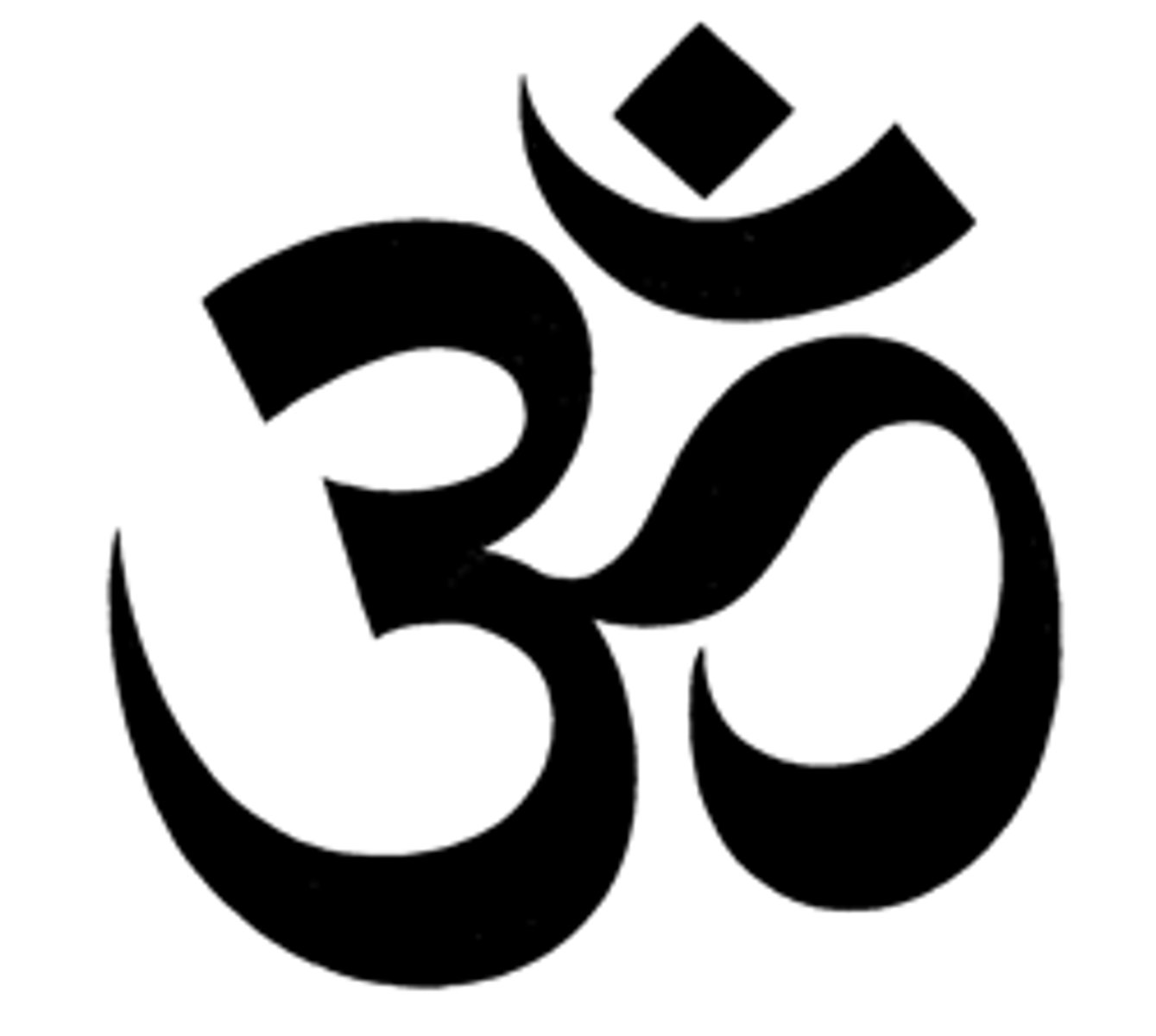 <p>the principal symbol of Hinduism</p>