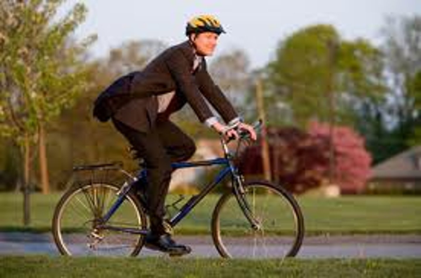<p>by bike</p>