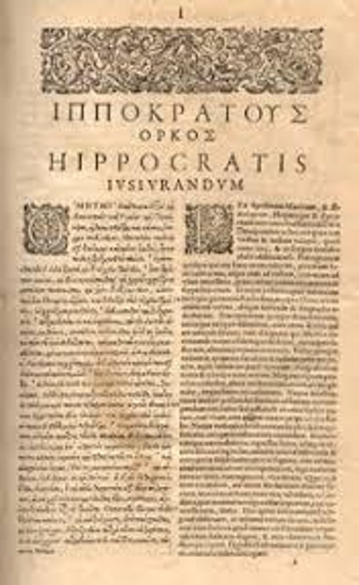 <p>Ancient Greek physician known as the "Father of Medicine" Credited with writing the code of ethics known as the Hippocratic oath</p>