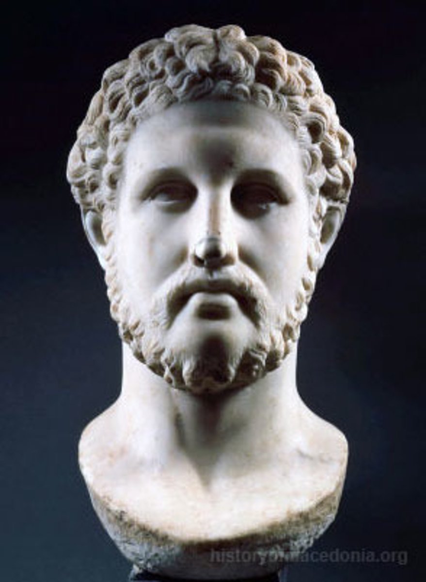 <p>Father of Alexander;</p><p>unified the warring Greek city-states</p>