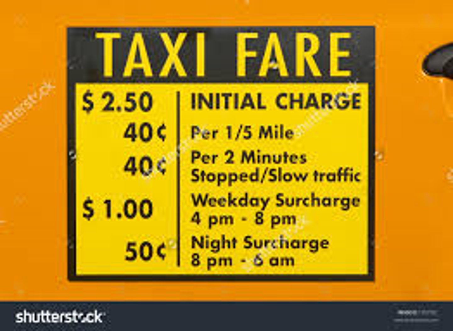 <p>taxi fare</p>