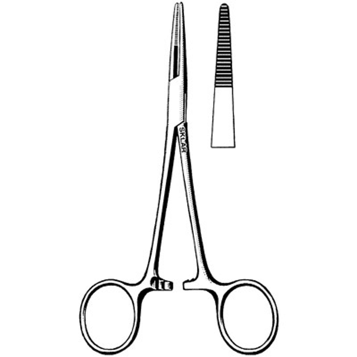 <p>Used to clamp small to medium- sized blood vessels. "Kelly only goes half way"</p>